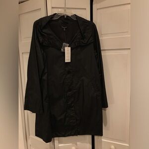 Eileen Fisher NWT Washed Waxed Cotton buttondown  Jacket- S